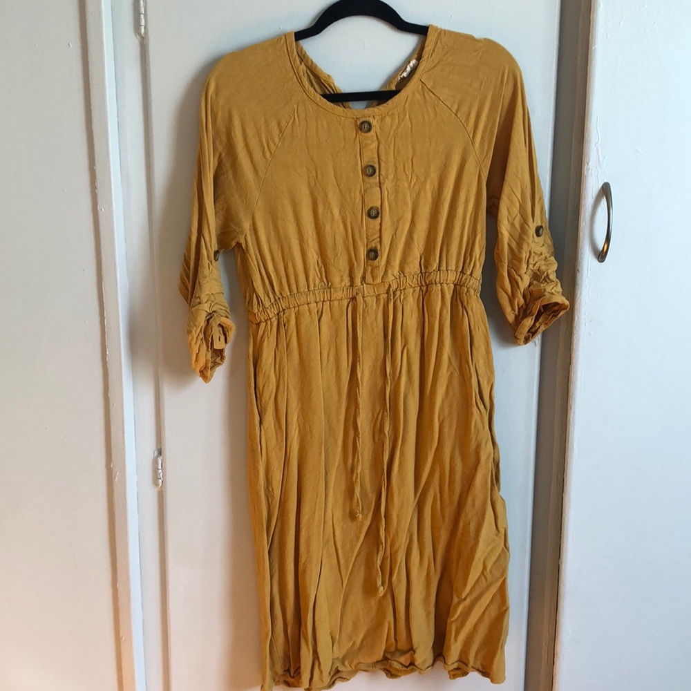 Orange creek knee length dress